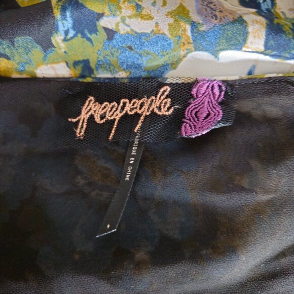 Free People Floral Maxi Dress La Fleur Size 4 - Picture 12 of 14